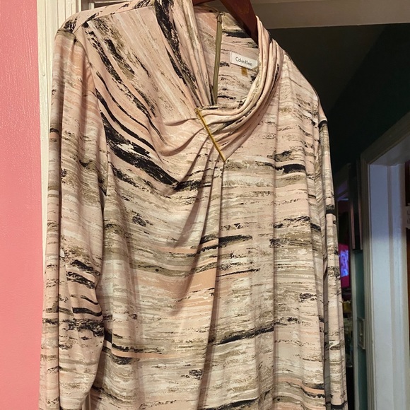 Calvin Klein Print Blouse - Picture 1 of 4